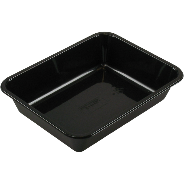 Klika -  Bak | CPET | 1-vaks | menubak | 228x178x50mm | zwart | 360 stuks