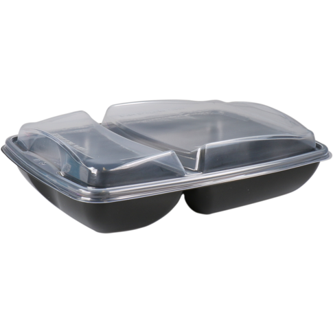 Pack de livraison - BAK | PP | 2 box | 950 ml | Réutilisable | Boîte de repas | Noir | 180 pièces