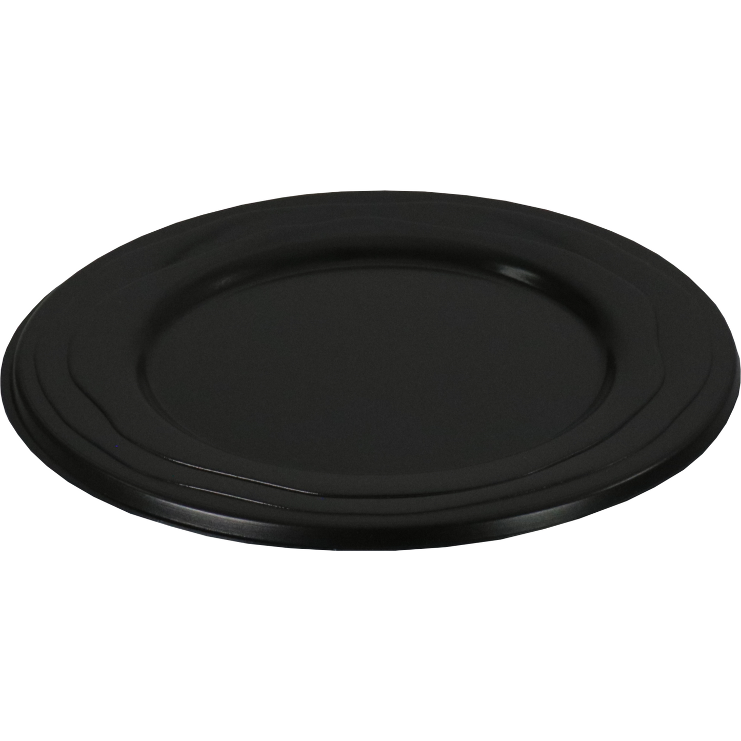 Depa -  Bord | Wave | reusable | rond | 1-vaks | pP | Ø18.5cm | zwart | 100 stuks
