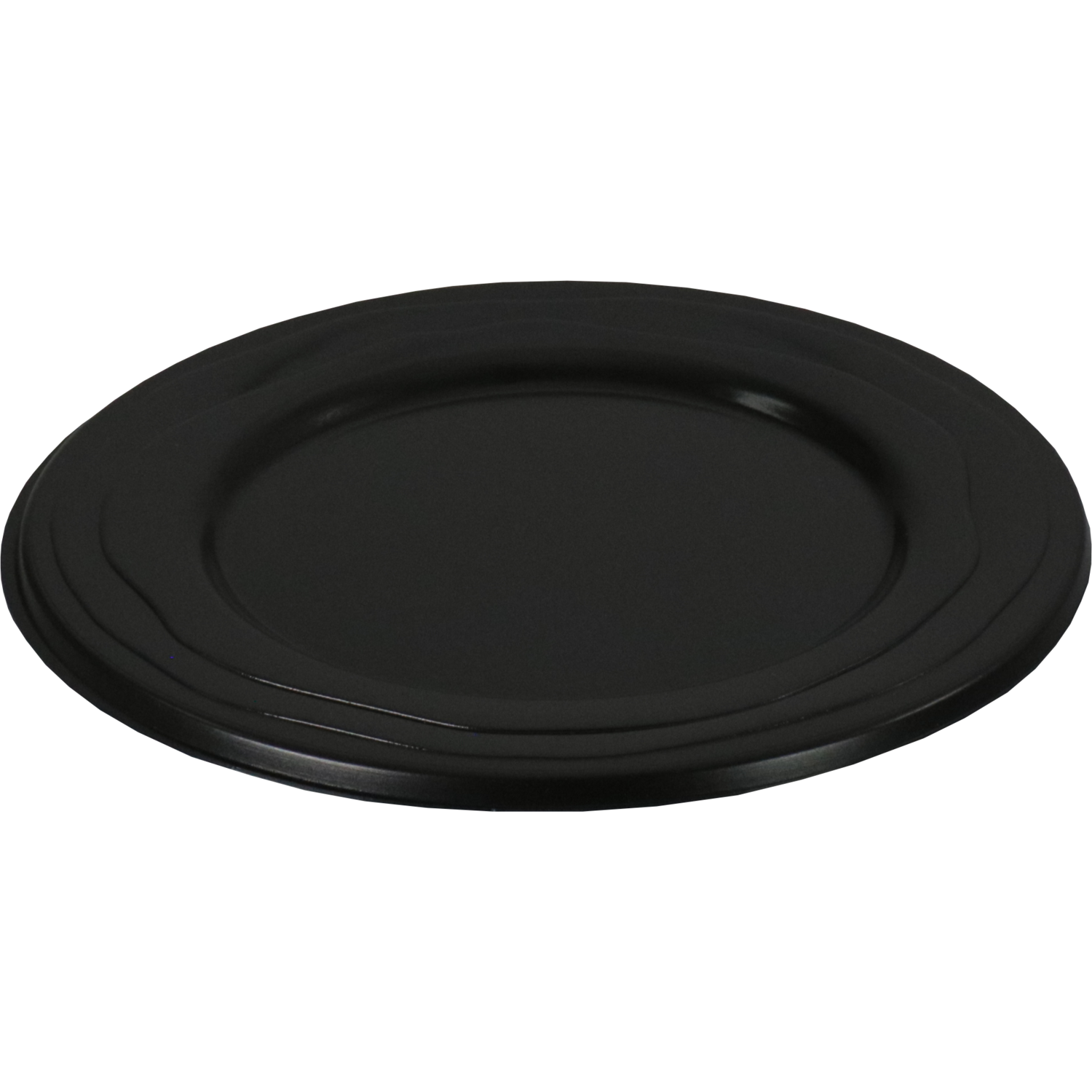 Depa -  Bord | Wave | reusable | rond | 1-vaks | pP | Ø18.5cm | zwart | 100 stuks