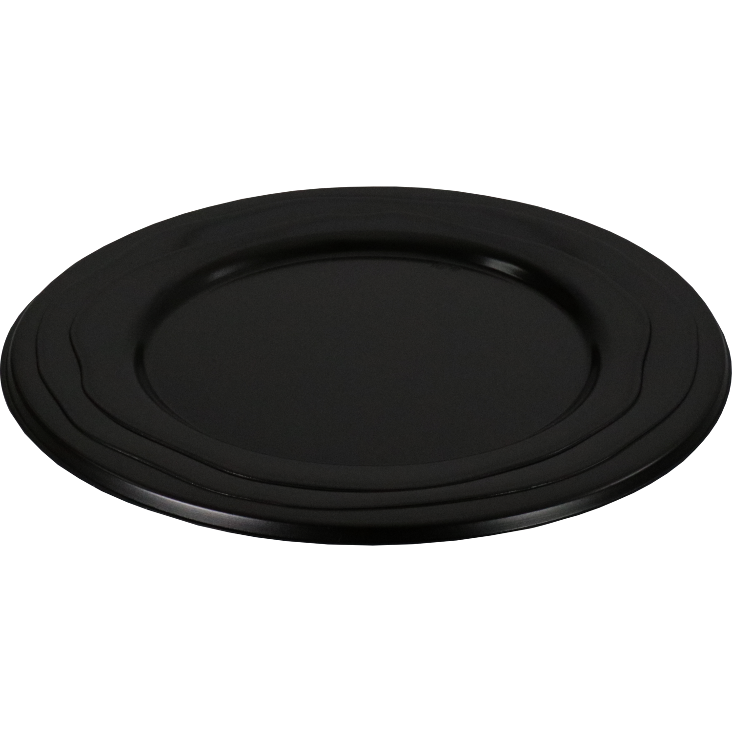 Depa -  Bord | Wave | reusable | rond | 1-vaks | pP | Ø24cm | zwart | 100 stuks
