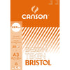 Canson - carta da disegno Bristol, 224 g, ft 29,7 x 42 cm, A3, blocco da 20 fogli