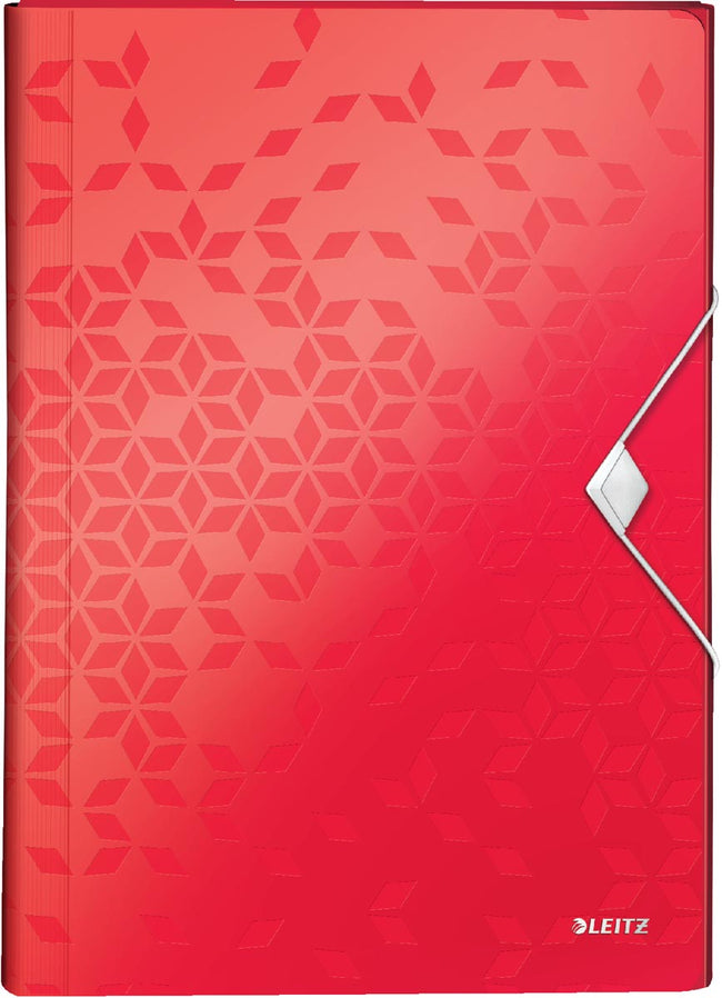 Leitz - WOW project folder A4, 6 compartments, red