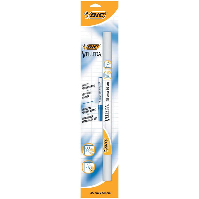 Velleda -  zelfklevende rollen (whiteboard vellen) Velled ft 45 x 50 cm