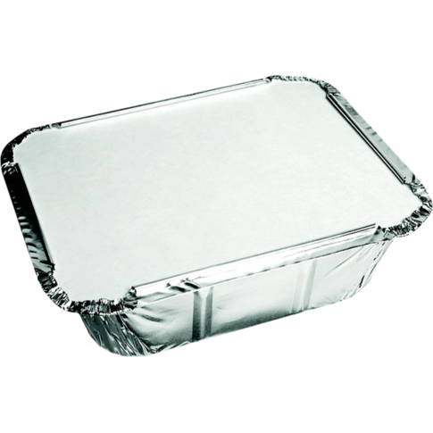 Klika - Bak | Aluminium mit Deckel | 140x120x40mm | Silber | 25 Stücke