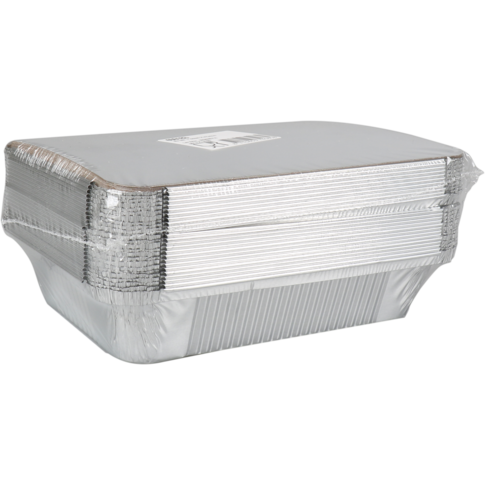 Klika - Bak | Karton + Aluminium mit Deckel | 210x150x40mm | Silber | 25 Stücke