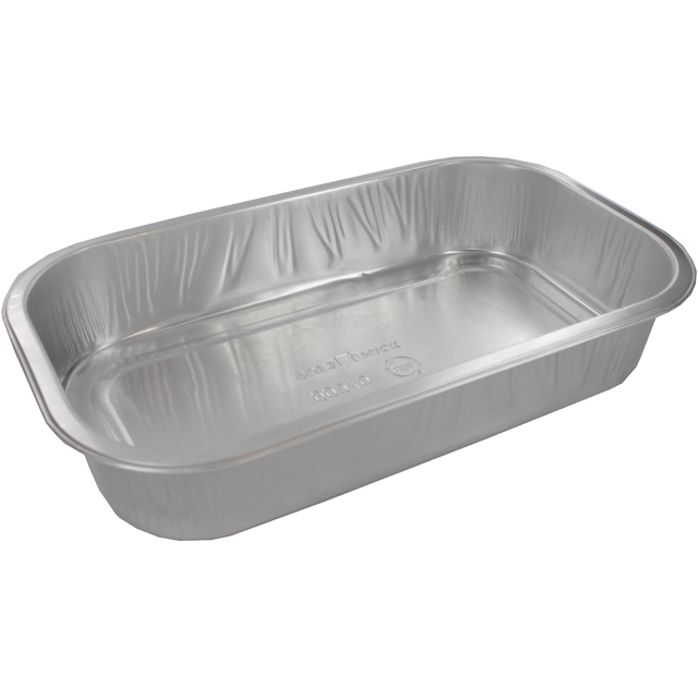Klika - Bandeja grill y horno 964ml aluminio plata 640 piezas