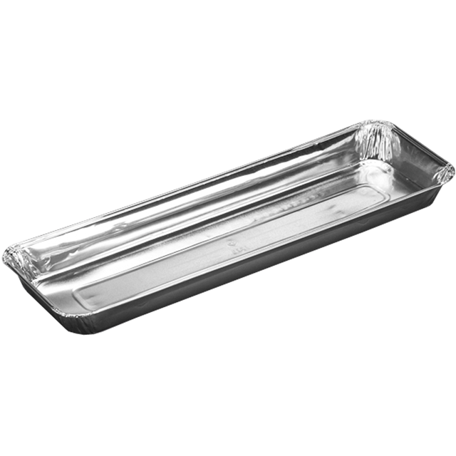 Klika -  Schaal | aluminium | rechthoekig | 685ml | 326x106x25mm | zilver | 500 stuks