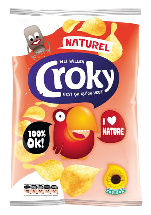 Croky - patatine al naturale, sacchetto da 100 grammi