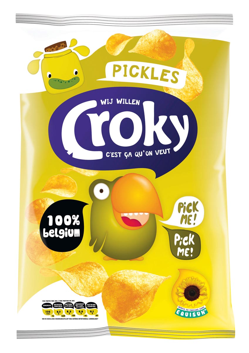 Croky - Chips-Gurken, Beutel mit 100 Gramm