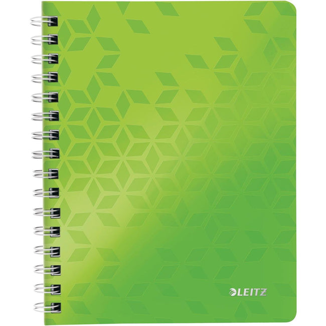 Leitz - Cuaderno WOW ft A5, cuadros, verde