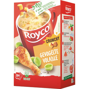 Royco -  Minute Soup gevogelte met croutons, pak van 20 zakjes