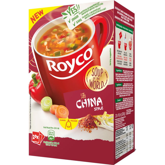 Royco -  Minute Soup Chinese Style, pak van 20 zakjes