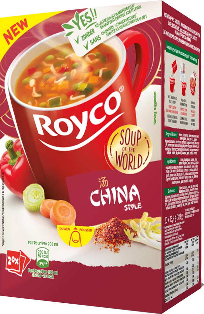 Royco - Minute Suppe Chinesischer Stil, Pack mit 20 Taschen