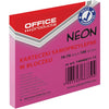 OFFICE products -   memoblok Neon, 76 x 76 mm, 100 vel, neonroze