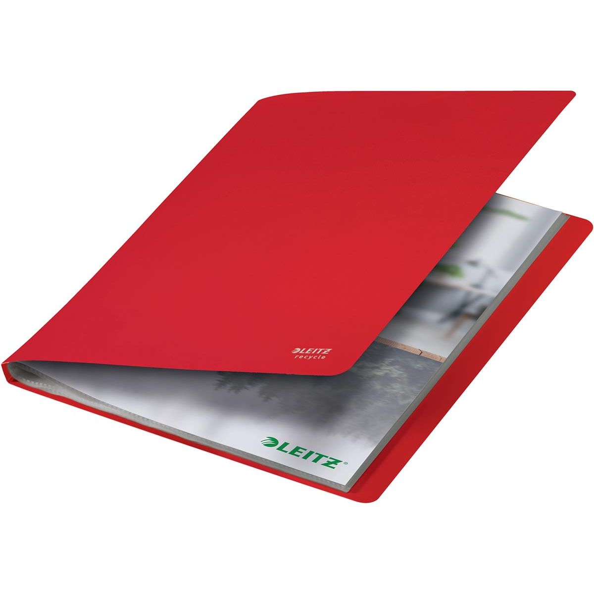 Leitz - Álbum Recycle, tamaño A4, 40 fundas, rojo