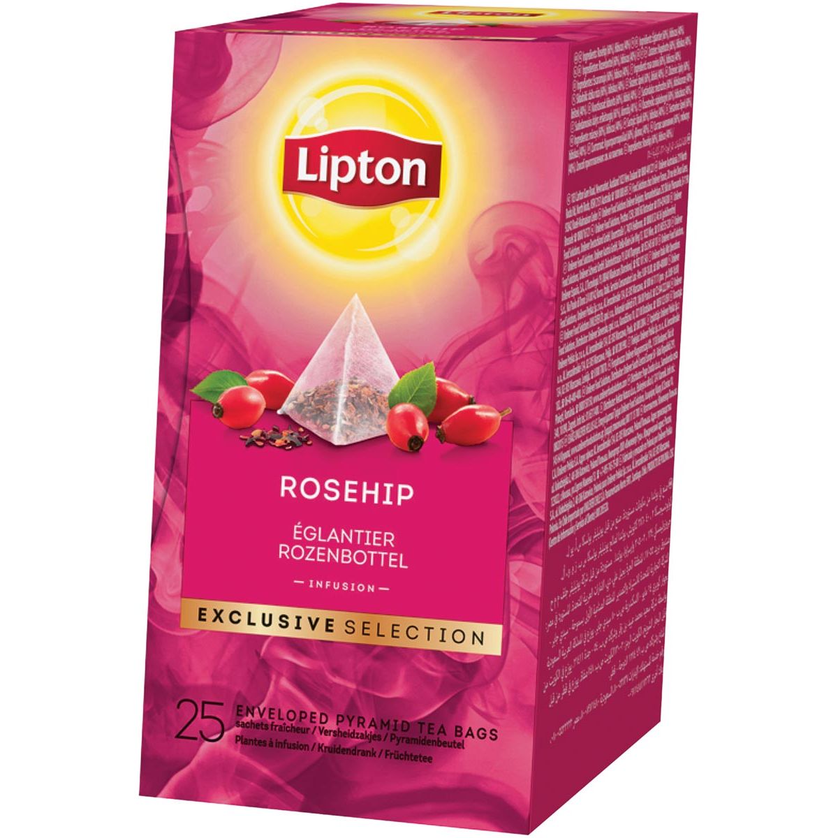 Lipton Tea Company - thee, Rozebottel, Exclusive Selection, doos van 25 zakjes