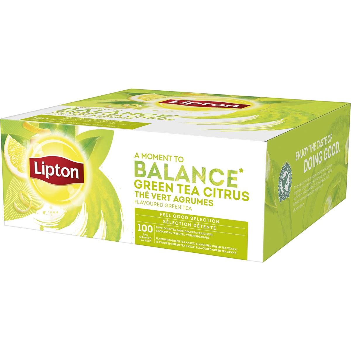 Lipton Tea Company - Thé, agrumes de thé vert, paquet de 100 sacs