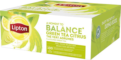 Lipton Tea Company -  thee, Green Tea Citrus, pak van 100 zakjes