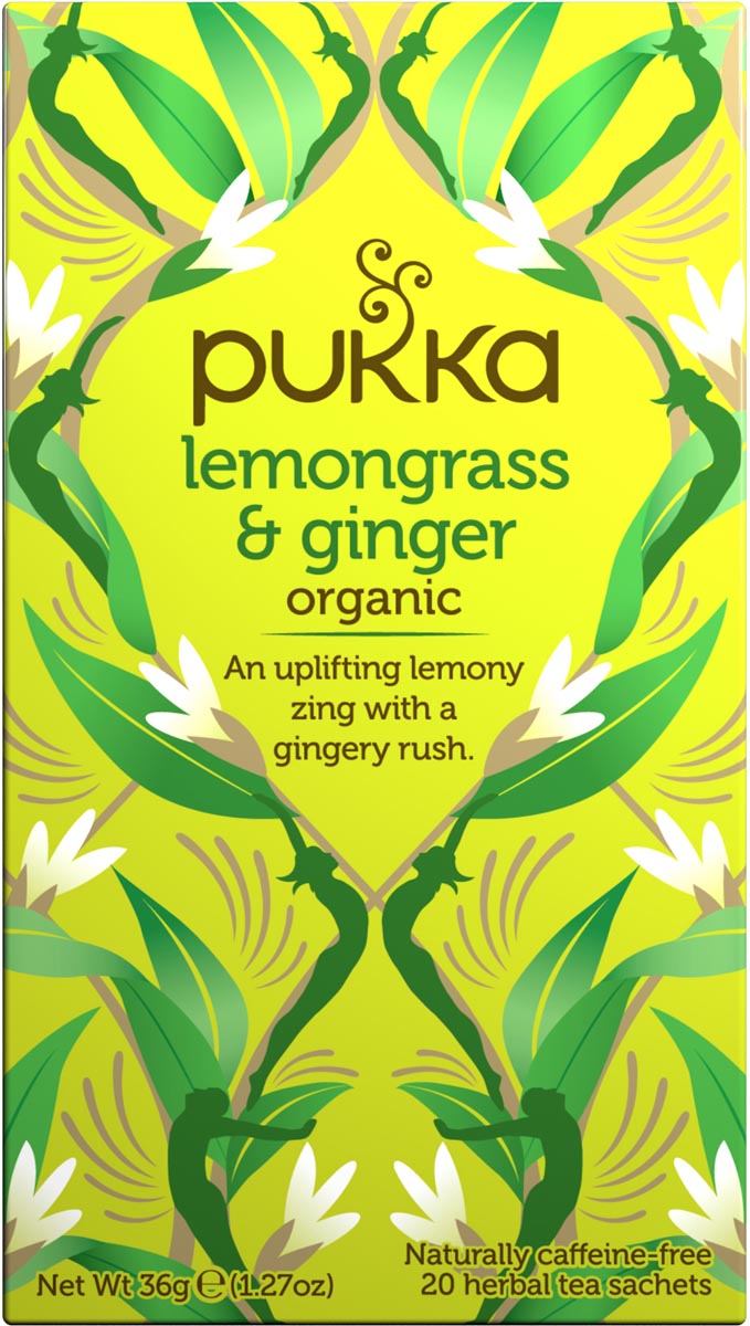 Pukka - tea organic, Lemongrass Ginger, pack of 20 pieces