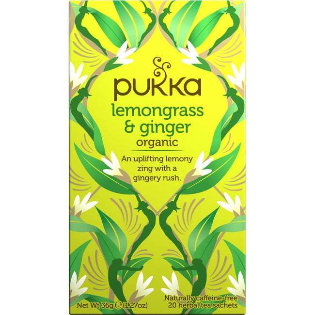 Pukka -  thee bio, Lemongrass Ginger, pak van 20 stuks