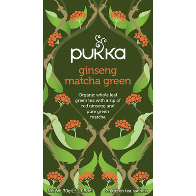 Pukka -  thee bio, Ginseng Matcha Green, pak van 20 stuks