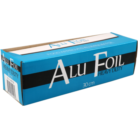 Klika - Folie | Aluminiumfolie auf Roll | Aluminium 30 cm | 125m | 14my | Silber | 1 Stück