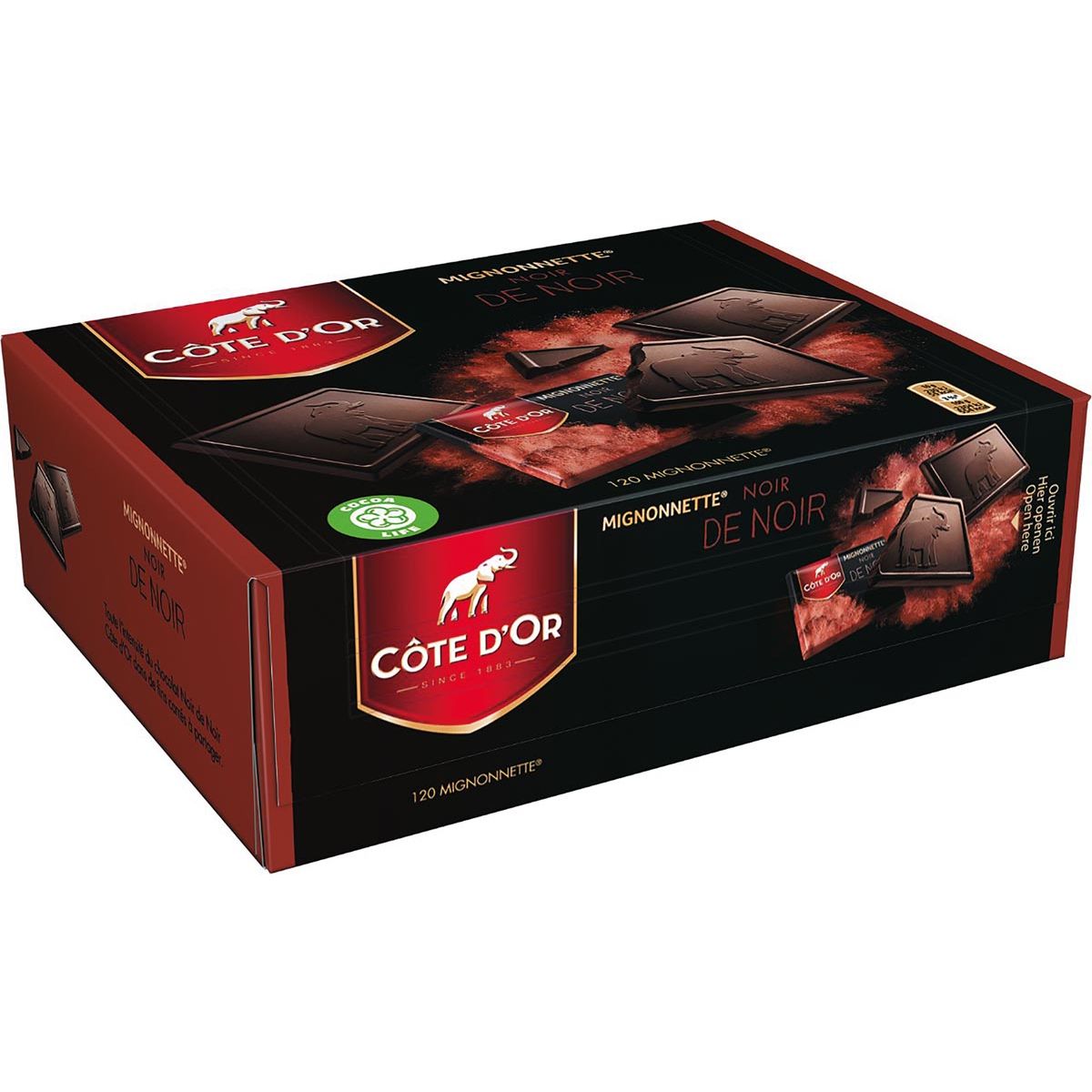 Côte d'Or - chocolate Mignonette, black of black, box of 120 pieces