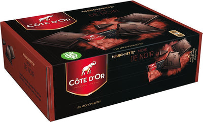 Côte d'Or - Schokoladen-Mignonette, schwarz oder schwarz, Schachtel mit 120 Stück