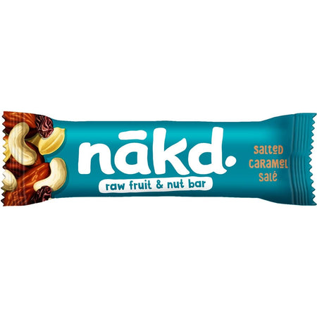 Nakd - Salted Caramel, 35 g Riegel, Packung mit 18 Stück