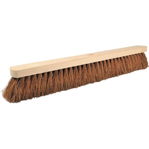 Klika - Kokosnussbürste aus unlackiertem Holz, 60 cm
