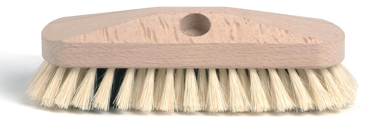 Klika - Scouring brush with tampico bristles, made of unlacquered wood, 23 cm
