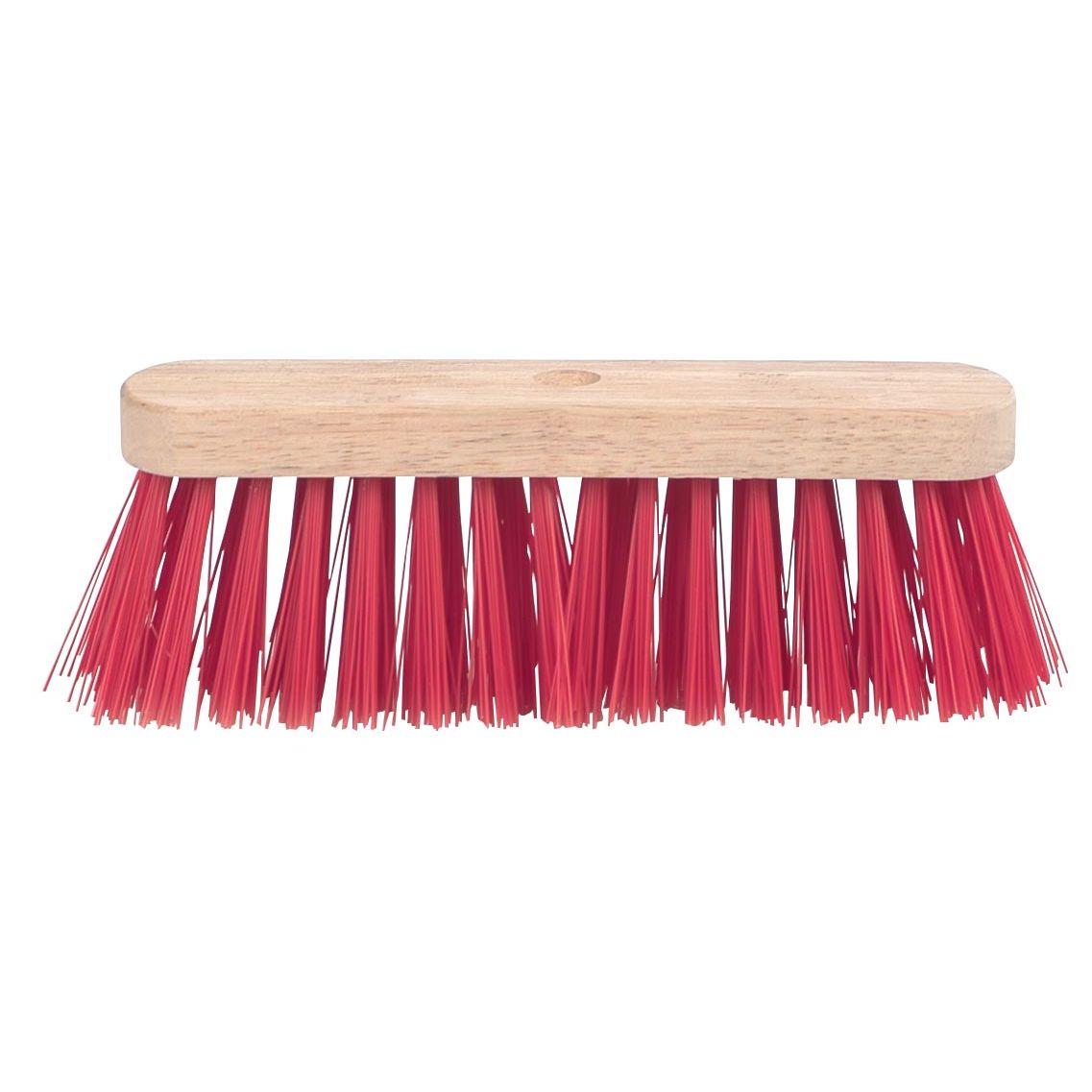 Aqualine -  Schuurborstel met PVC haren, uit ongelakt hout, 29 cm
