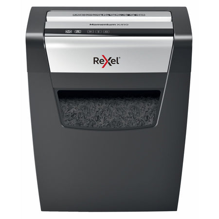 Rexel -  Momentum X410 papiervernietiger Deeltjesversnippering 62 dB Zwart, Grijs