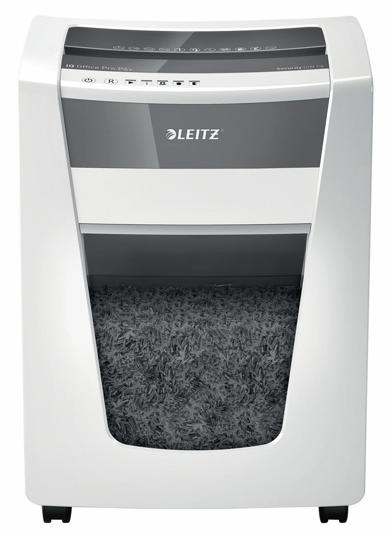 Leitz - Il distruggidocumenti IQ Pro P6+ distrugge 1x5 mm