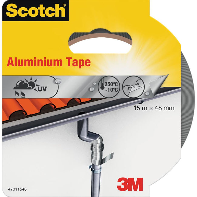 Scotch - Réparation de la bande de placle en aluminium, FT 48 mm x 15 m, paquet de cloques