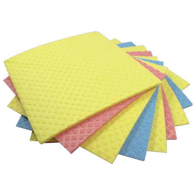 Aqualine -   vaatdoekjes ft 18 x 20 cm, geassorteerde kleuren, pak van 5 stuks