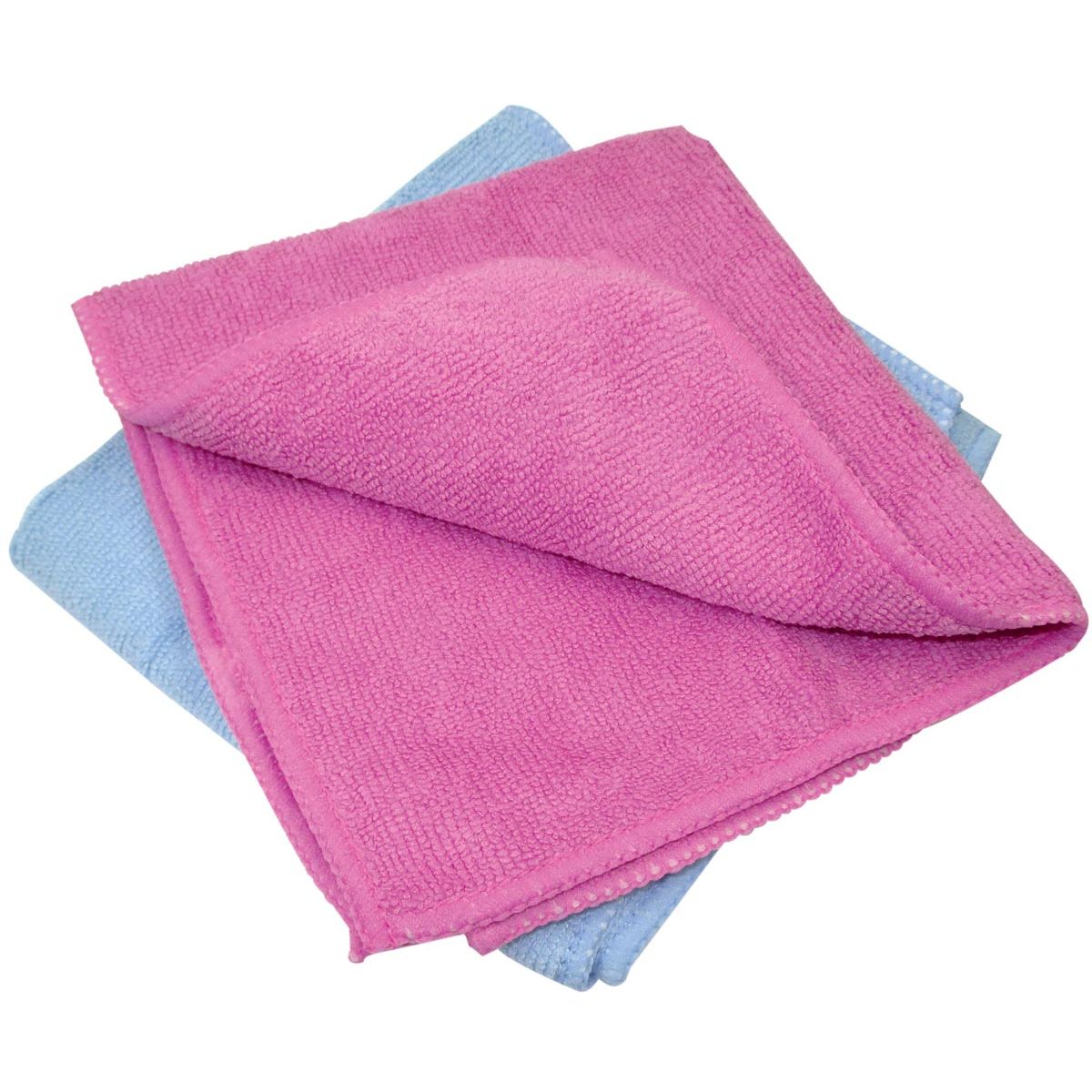 Aqualine - chiffon microfibre universel ft 31 x 33 cm, lot de 2