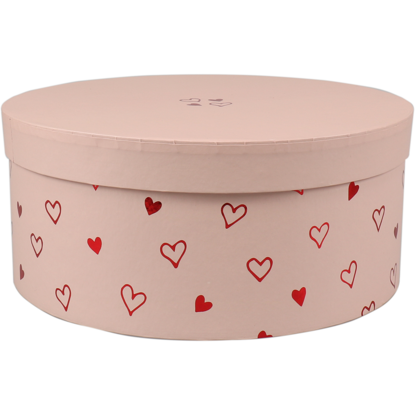 Klika - Geschenkdoos | Love Story | karton | 10cm | Ø22.5cm | roze | 1 stuks