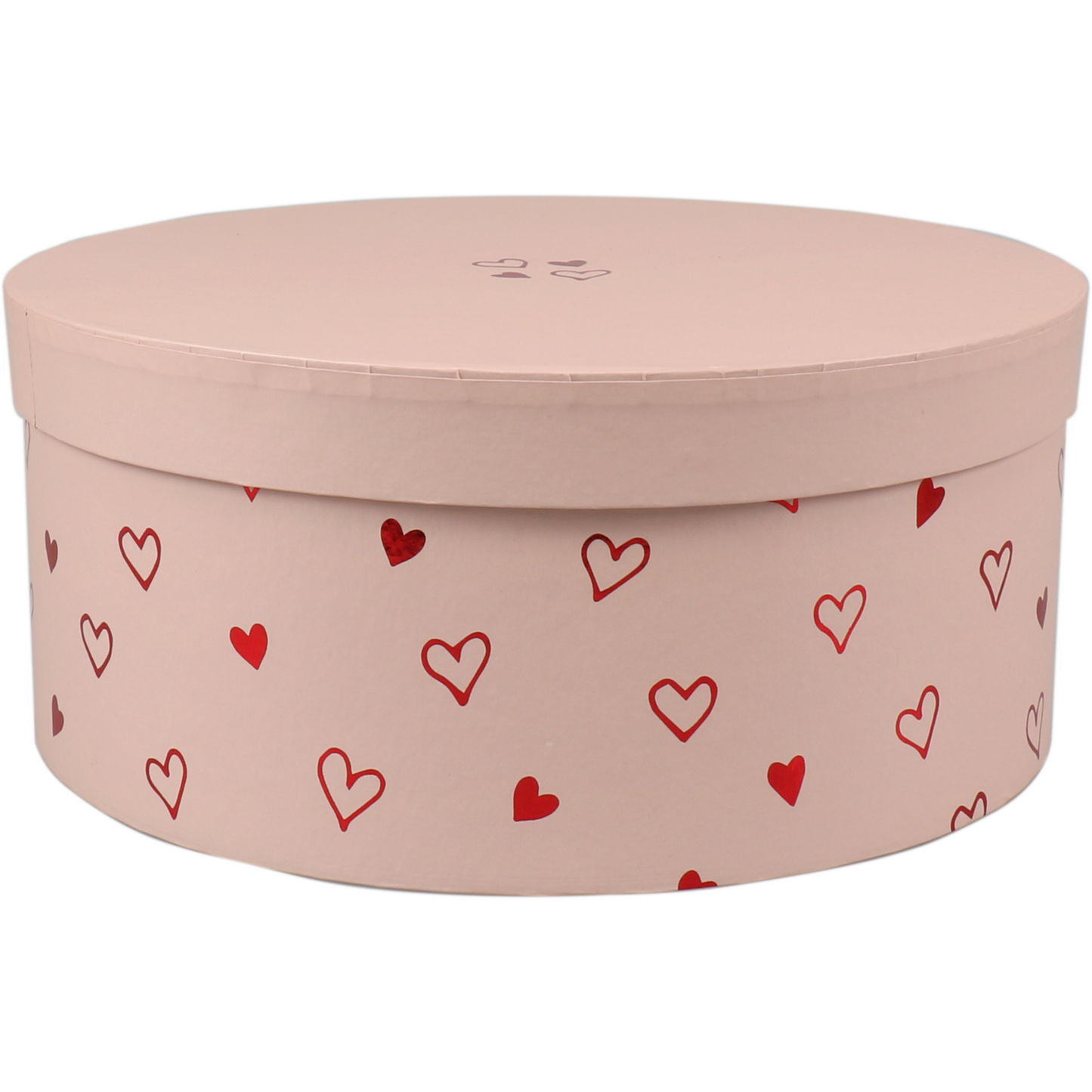 Klika -  Geschenkdoos | Love Story | karton | 10cm | Ø22.5cm | roze | 16 stuks