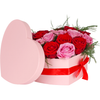 Klika - Geschenkdoos | Heart Shape | karton | 20x25x10cm | roze | 1 stuks