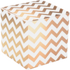 Klika -  Geschenkdoos | Chevron | karton | 8x8x8cm | wit/goud | 800 stuks