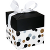 Klika -  Pop-updoos | Confetti | karton | 10x10x10cm | zilver/goud/zwart | 200 stuks