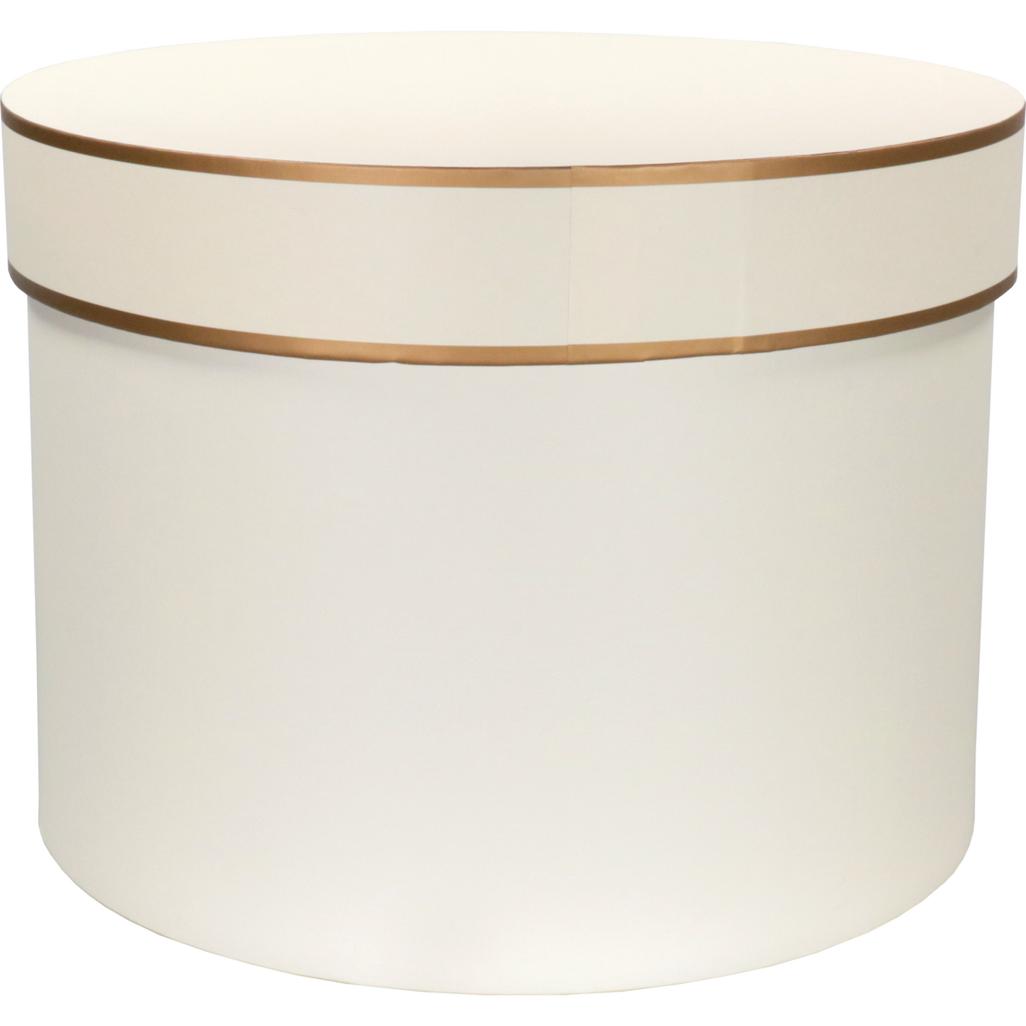 Klika -  Geschenkdoos | Wave | karton | 22cm | Ø30cm | wit/goud | 8 stuks