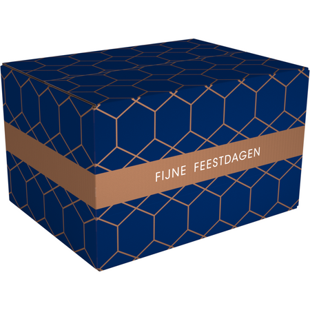 Klika - Weihnachtspaketbox | Berghütte | Wellpappe | 450x350x230mm | Weihnachten | d | 10 Stück