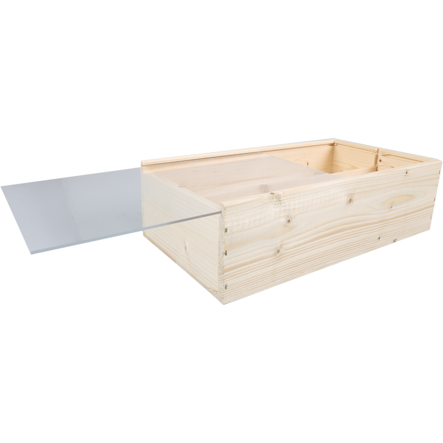 Klika - Wine box | wood | 2 bottles | plexiglass lid | 340x176x85mm | 5 pieces