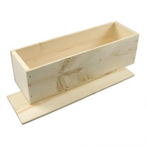 Klika - Scatola per vino | legno | 1 bottiglia | incl. Coperchio | 340x95x95mm | 5 pezzi