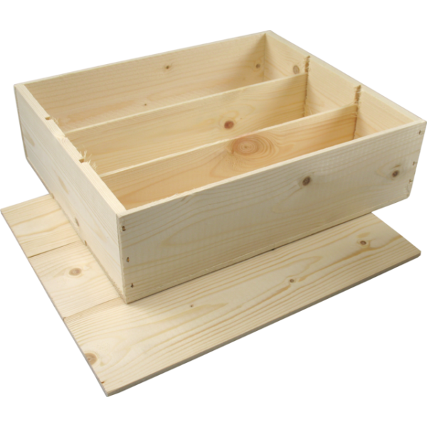 Klika - Wine box | wood | 3 bottles | incl. Lid | 340x284x95mm | 5 pieces