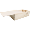 Klika -  Wijnkist | 2 flessen | schuifdeksel | 340x176x85mm | hout | naturel | 5 stuks