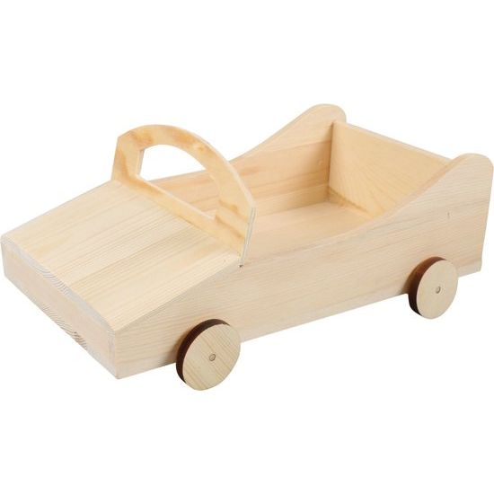 Klika - Envasado de cerveza | Coche de carreras | Madera | 6 botellas | 17,5x28x12cm | natural